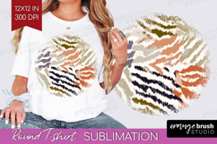 Abstract Round Tshirt Background - Modern Texture PNG Product Image 1