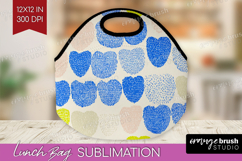 Abstract Doodle Lunch Bag - Modern Texture Lunch Bug PNG Product Image 1