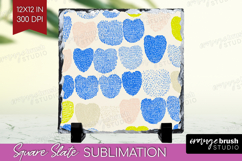 Abstract Doodle Slate PNG - Modern Texture Square Slate Product Image 1