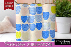 Abstract Doodle Tumbler Wrap - Modern Texture Tumbler PNG Product Image 1