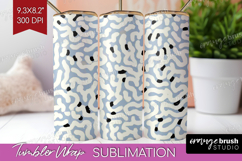 Abstract Doodle Tumbler Wrap - Modern Texture Tumbler PNG Product Image 1