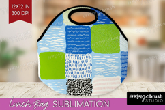 Abstract Doodle Lunch Bag - Modern Texture Lunch Bug PNG Product Image 1