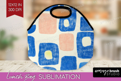 Abstract Doodle Lunch Bag - Modern Texture Lunch Bug PNG Product Image 1