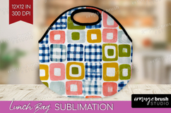 Abstract Doodle Lunch Bag - Modern Texture Lunch Bug PNG Product Image 1