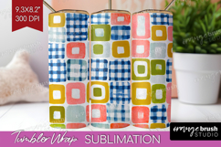 Abstract Doodle Tumbler Wrap - Modern Texture Tumbler PNG Product Image 1