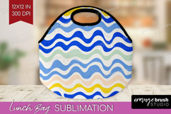 Abstract Doodle Lunch Bag - Modern Texture Lunch Bug PNG Product Image 1