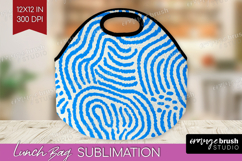 Abstract Doodle Lunch Bag - Modern Texture Lunch Bug PNG Product Image 1