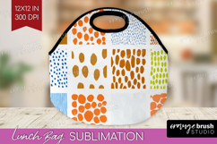 Abstract Doodle Lunch Bag - Modern Texture Lunch Bug PNG Product Image 1