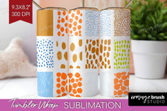 Abstract Doodle Tumbler Wrap - Modern Texture Tumbler PNG Product Image 1