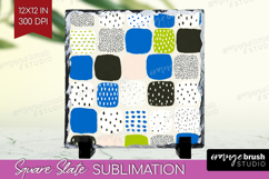 Abstract Doodle Slate PNG - Modern Texture Square Slate Product Image 1