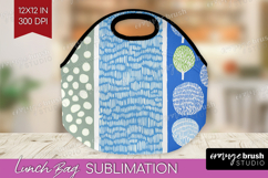 Abstract Doodle Lunch Bag - Modern Texture Lunch Bug PNG Product Image 1