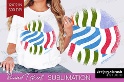 Abstract Doodle Round Tshirt Background - Modern Texture PNG Product Image 1