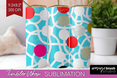 Abstract Doodle Tumbler Wrap - Modern Texture Tumbler PNG Product Image 1