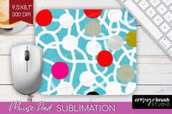 Abstract Doodle Mouse Pad Sublimation - Modern Texture PNG Product Image 1