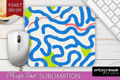 Abstract Doodle Mouse Pad Sublimation - Modern Texture PNG Product Image 1