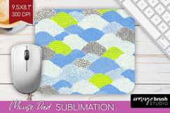 Abstract Doodle Mouse Pad Sublimation - Modern Texture PNG Product Image 1