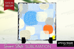 Abstract Doodle Slate PNG - Modern Texture Square Slate Product Image 1