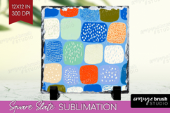 Abstract Doodle Slate PNG - Modern Texture Square Slate Product Image 1