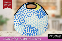 Abstract Doodle Lunch Bag - Modern Texture Lunch Bug PNG Product Image 1