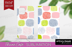 Abstract Doodle Phone Case PNG - Modern Texture Case PNG Product Image 1