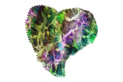 Watercolor Hearts Abstract Sublimation Designs. Product Image 8