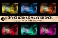 Abstract Watercolor Sublimation Designs. Product Image 2