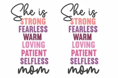 Mothers day SVG | Mom Word Art | Words of kindness for mom Product Image 1