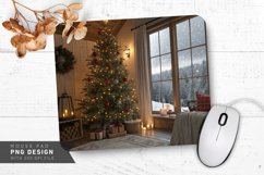 Holiday Room with Snowstorm Mouse Pad PNG Design Product Image 1