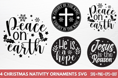 Christmas Nativity Ornaments SVG Product Image 1