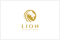Lion Head Logo Design Vector Illustration Product Image 1