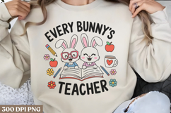 Every bunny&#039;s teacher PNG, Easter Design Sublimatio Product Image 2