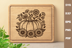 Pumpkin SVG, Fall, Cutting board, Laser cut, Cricut svg Product Image 1