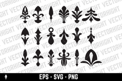 Flourishing decorative elements for retro design. Product Image 1