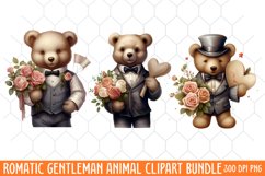 Romatic Gentleman Animal clipart Product Image 1