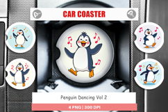 Car Coaster Penguin Dancing Product Image 1