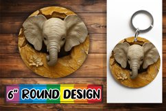 15x 3D Hole In Wall Animals Round Design Bundle, Funny PNG Product Image 7