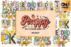 Preppy Back to School Grade PNG Set Product Image 1