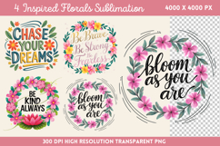 Inspired Florals Sublimation Bundle PNG Product Image 2