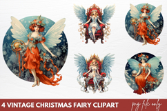 Vintage Christmas Cinema Clipart PNG Product Image 1