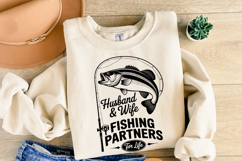 Husband &amp; Wife Fishing Partners Svg | Shirt Svg Product Image 2