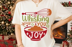 Whisking You Joy Svg, Christmas Baking Svg, Holiday Svg. Product Image 5
