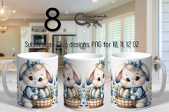 Easter rabbit | 8 Spring Sublimation Mug designs Product Image 1