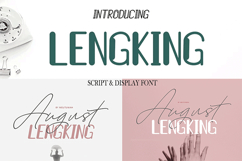 August &amp; LENGKING Script &amp; Display 6 Font Product Image 1