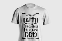 Hebrews Typography T-Shirt Design Product Image 2