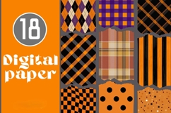 Halloween Digital Paper Pack | Scrapbook &amp; Craft Backgrounds Product Image 1