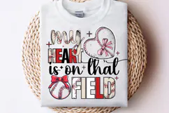 Baseball Coquette Bow PNG, Baseball PNG Coquette Bow Product Image 1