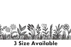 Wild Meadow Border Embroidery Design Product Image 1
