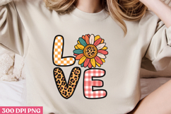 LOVE PNG, Sunflower Sublimation PNG Product Image 2