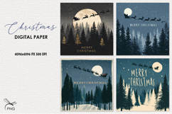 Christmas digital paper, background clipart Product Image 1