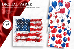 4th of July Patriotic USA American Flag Background Wallpaper Product Image 1